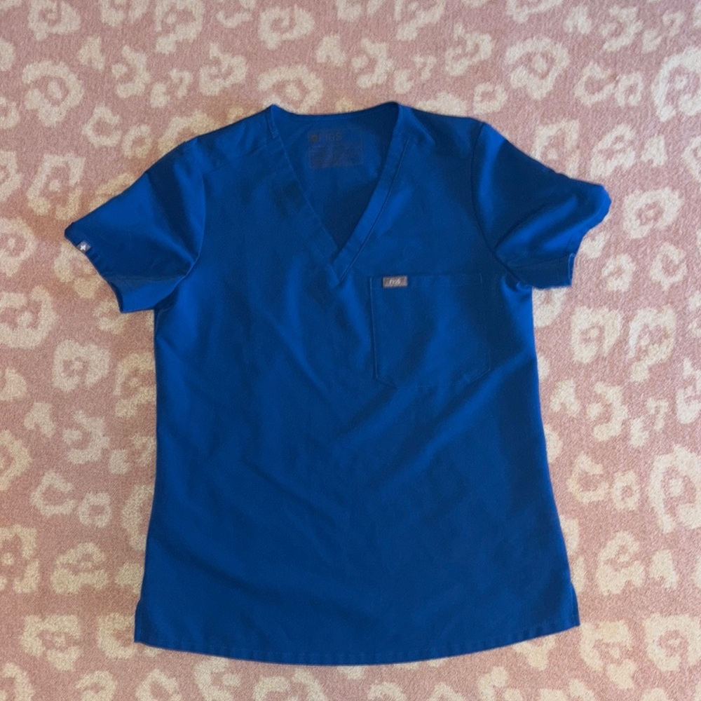 Figs Women's Blue Scrub Top